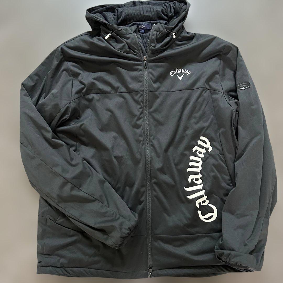 【美品】CallawayGOLF フルジップ フーディブルゾン 3Lサイズ 黒色
