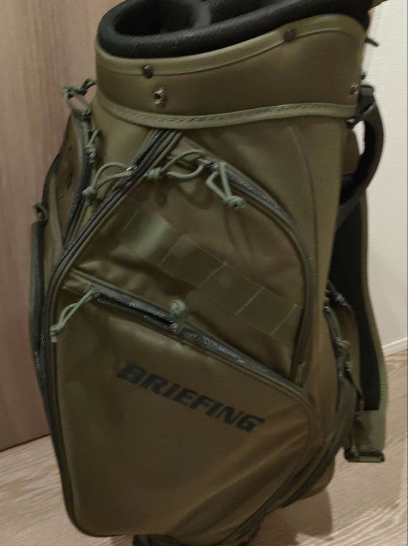 【最終値下げ】BRIEFING直営店限定　新品 未使用　キャディバッグ カーキ