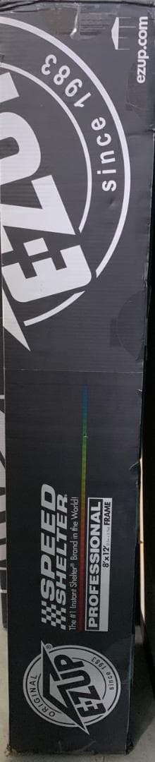 スピードシェルター、スチールフレーム、8'x12'ブラック(2.5mx3.7m)