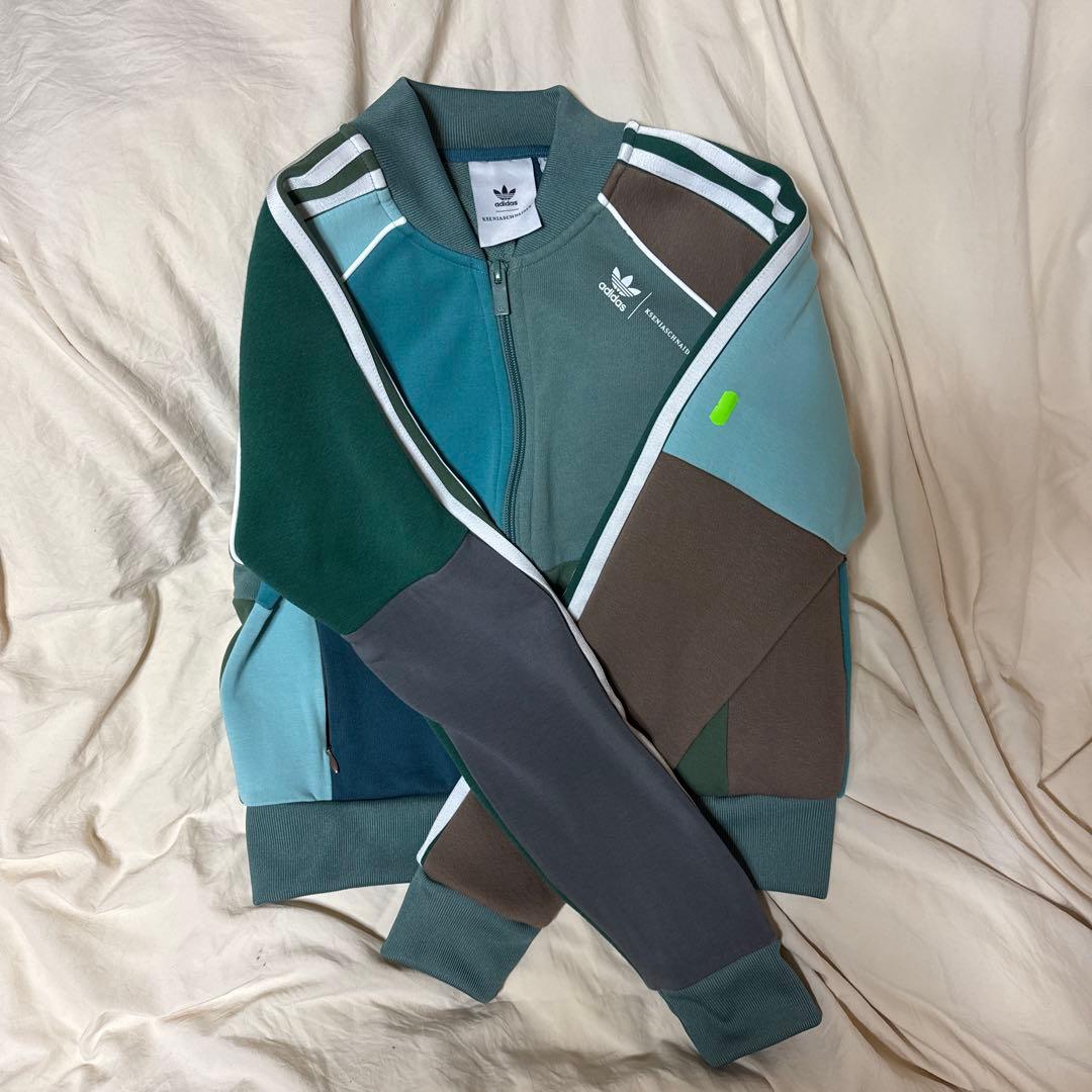 (２回目の値下げしました) adidas パッチワークジャージジャケット