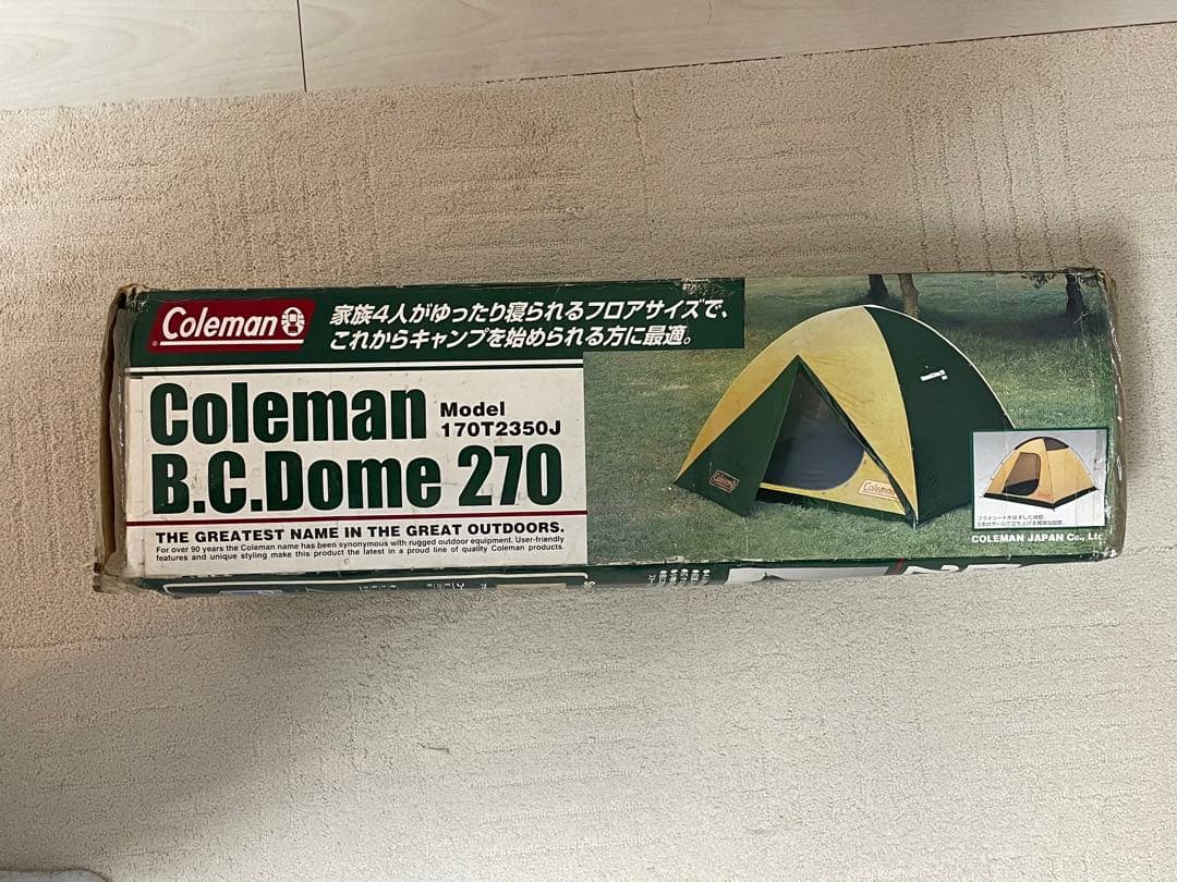 新品未使用コールマンBC270ドーム