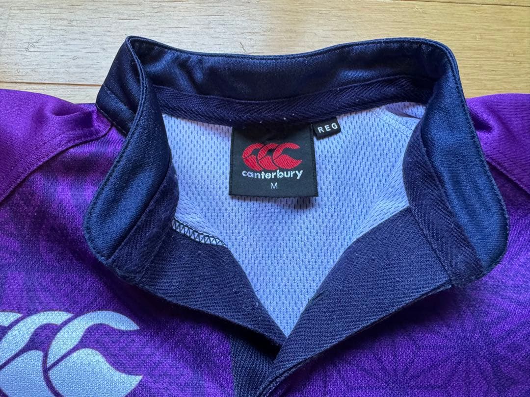 canterbury ラガーシャツ M 紫 REFEREE