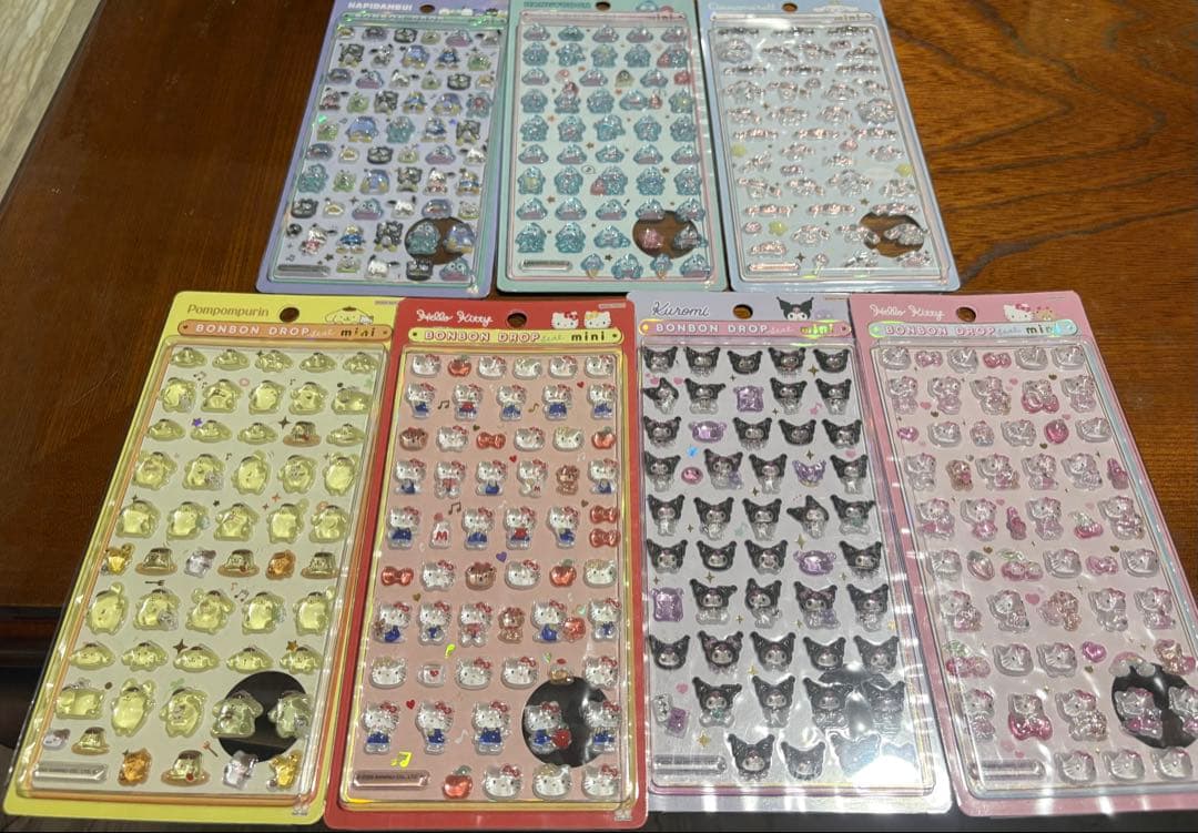 キャラクターシールセット 7シート ミニサイズ