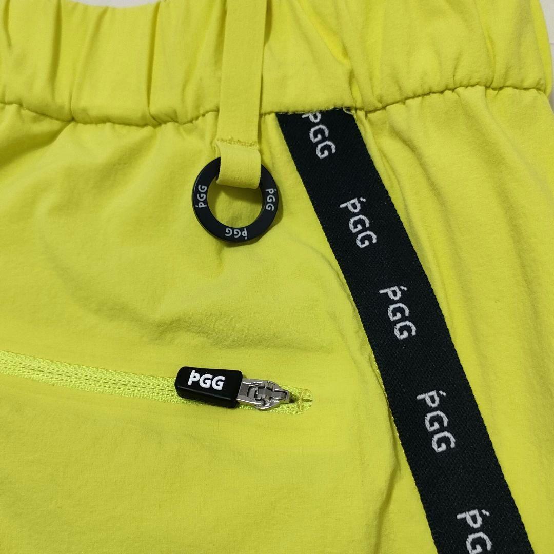 PGG　パーリーゲイツ　ナイロン　ショートパンツ　ストレッチ　イエロー　サイズ5