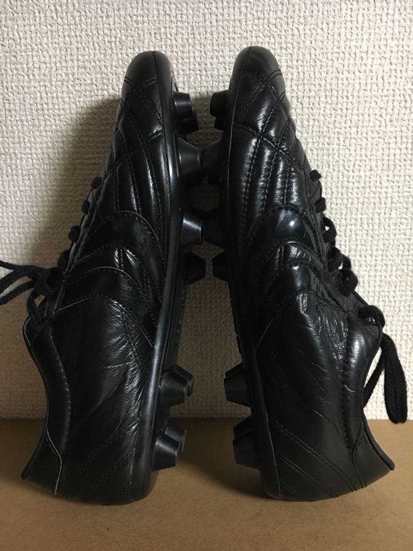 ヤスダ YASUDA 25cm スパイク サッカー シューズ 黒 ブラック
