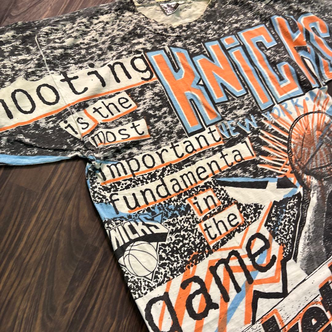 7SM5 激レア 90’s NBA マジックジョンソン　総柄Tシャツ　古着