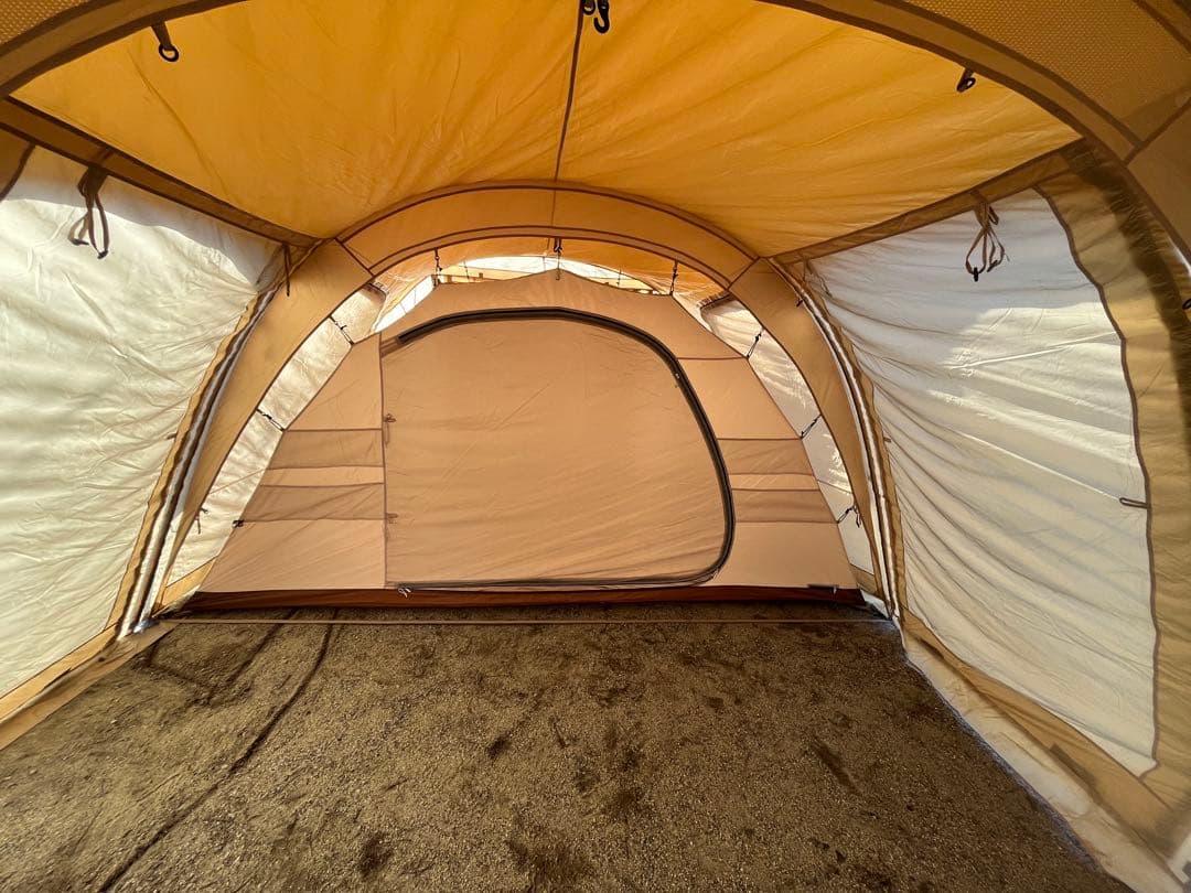 ②ＤＯＤ　カマボコテント　３Ｌ　タン　専用インナーテント・マットシートセット付