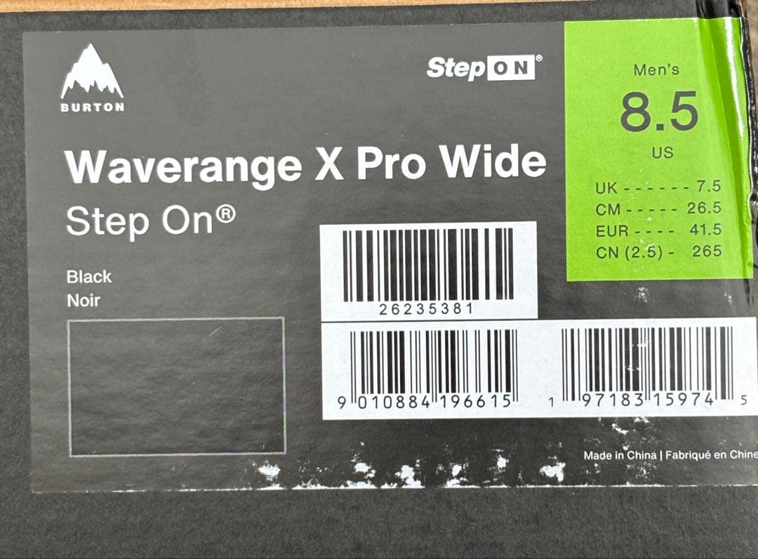 Burton Waverange X Pro Wide 8.5 stepon新品