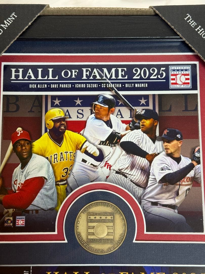 HALL OF FAME 2025 フレーム入り　記念　イチロー　サバシア
