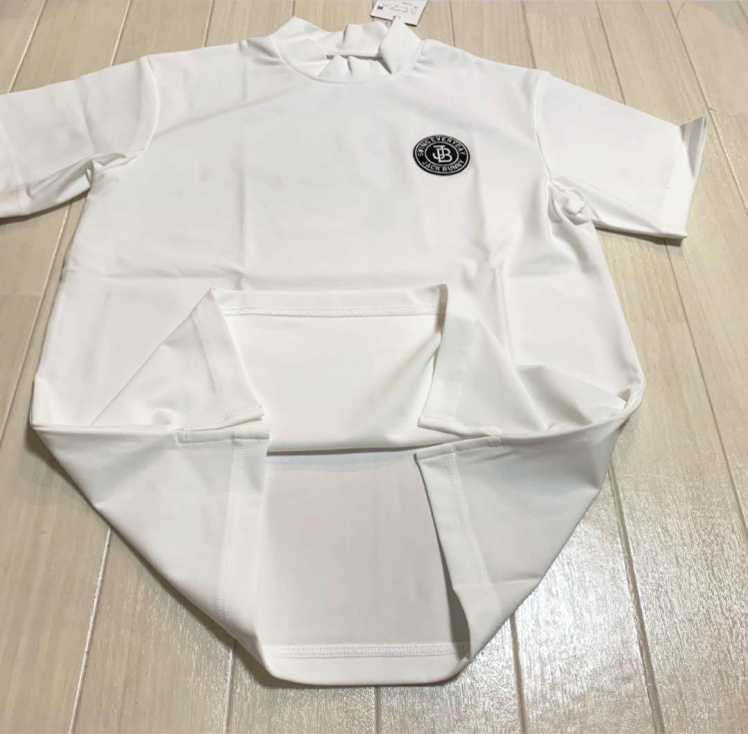新品【ジャックバニー】メンズ　半袖モックネック　シャツ　6/LL ゴルフウェア