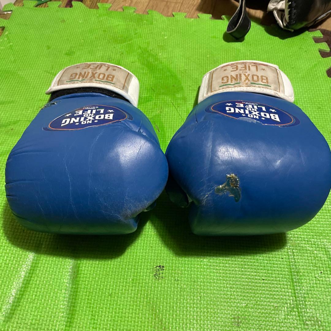 最終価格本革ボクシンググローブ NO BOXING NO LIFE、イサミ、FR