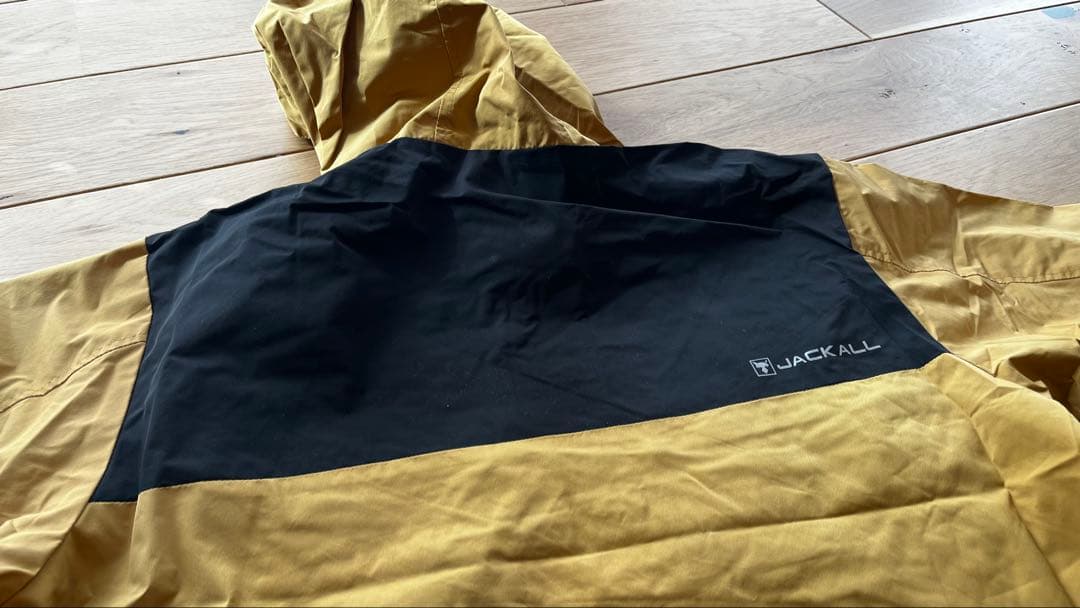 新品未使用　STアノラックジャケットイエローMサイズ　ジャッカル　JACKALL