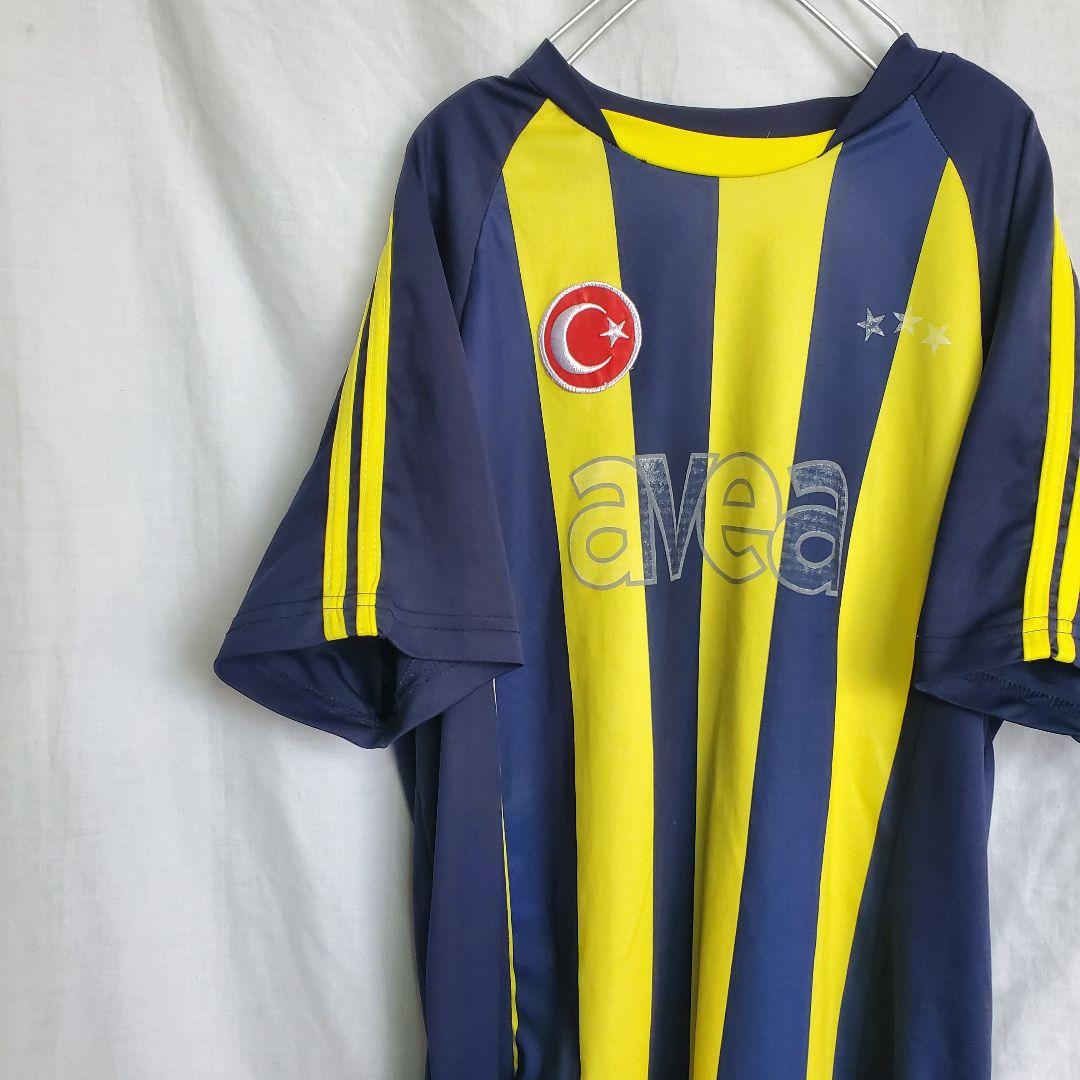 トルコ　フェネルバフチェ　ユニホーム ストライプ サッカー 黄紺