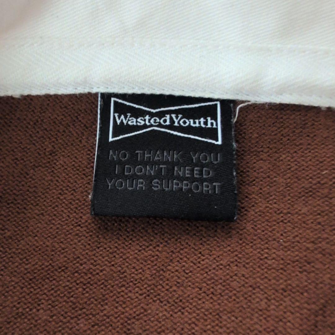 【希少】Wasted Youth 長袖ポロシャツ　ラガーシャツ