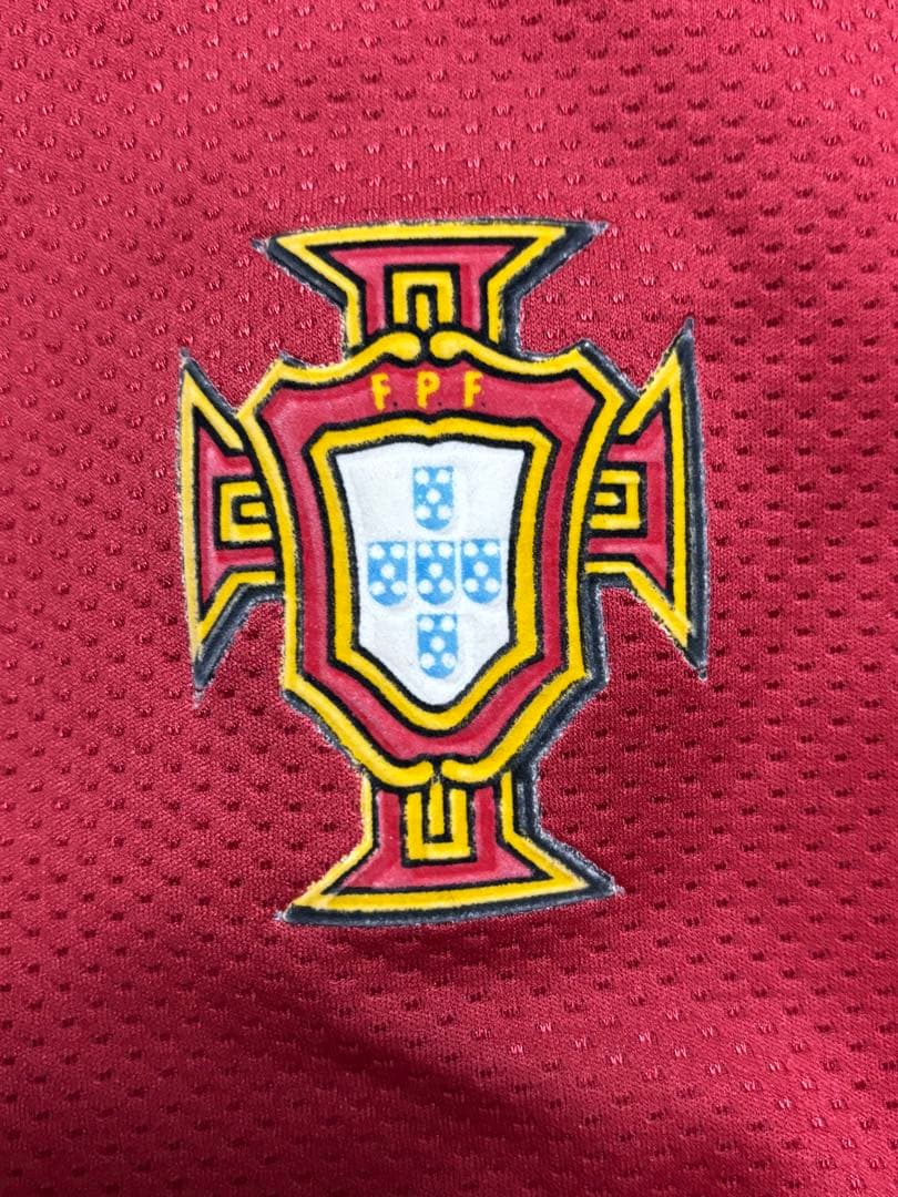 96ポルトガル代表 サッカーシャツ XL 赤 緑