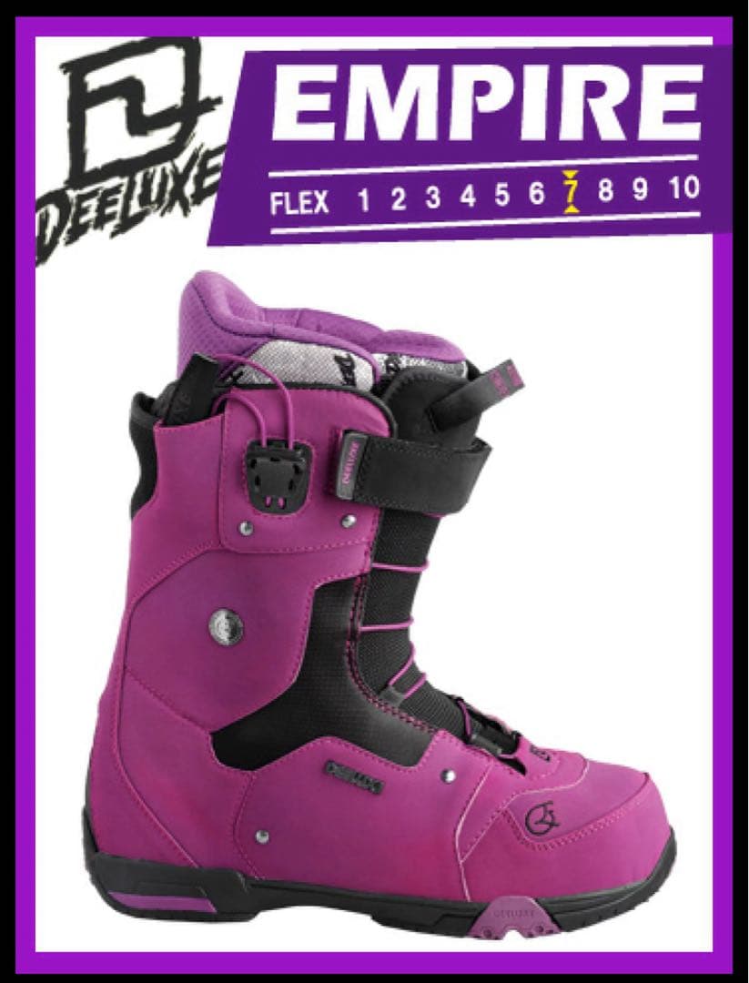 DEELUXEブーツEMPIRE エンパイア26.5cm ブラックパープル