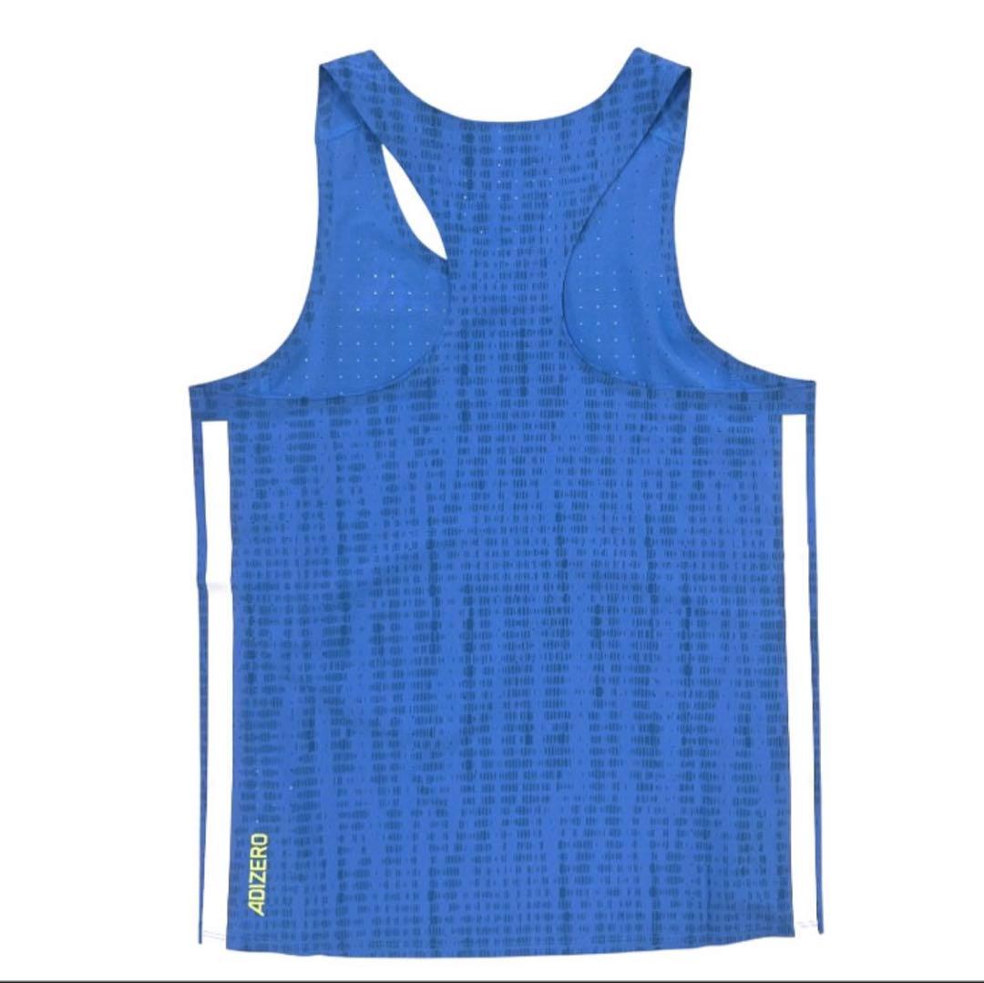 アディゼロ シングレット アディダス メンズランニングウェア XL
