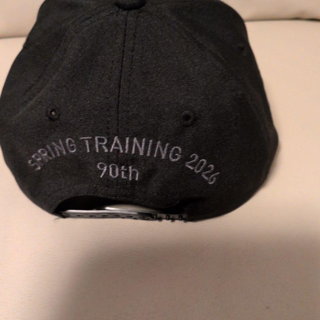 CDロゴ付き黒キャップ SPRING TRAINING 2026