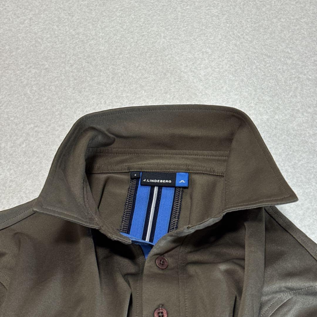 美品⭐️J.LINDEBERG ジェイリンドバーグ 半袖 ポロシャツ S ブラウン
