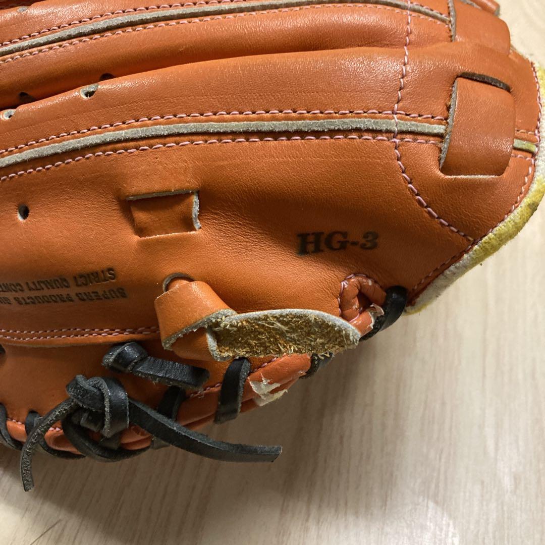 MIZUNOミズノ一般 軟式 捕手 野球 キャッチャーミット オレンジ