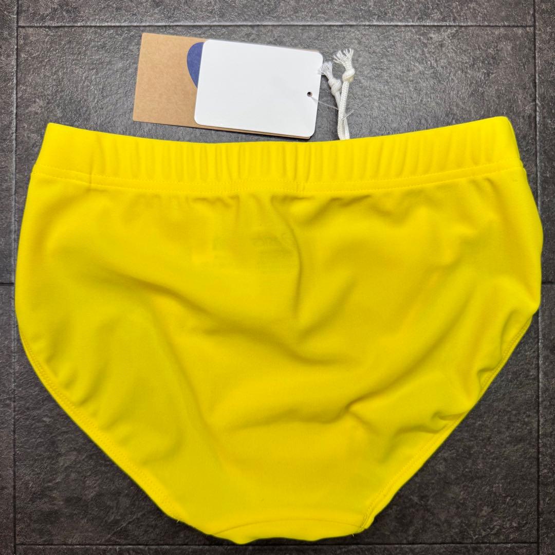 アシックス　女子陸上レーシングショーツ　Mサイズ　イエロー単色　ゴールドロゴ