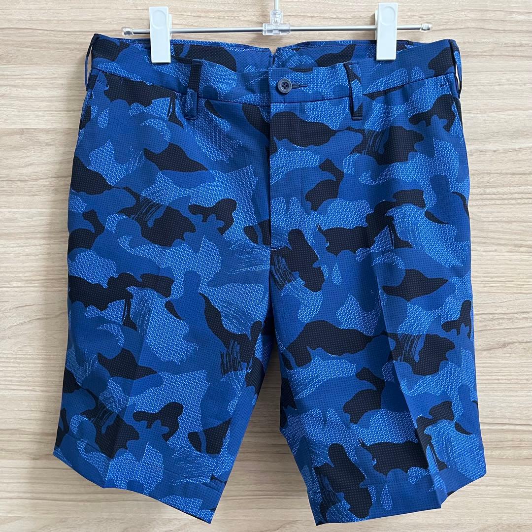 新品★50,600円 BRIEFING 上下２枚ポロシャツ＆ハーフパンツ黒青 S