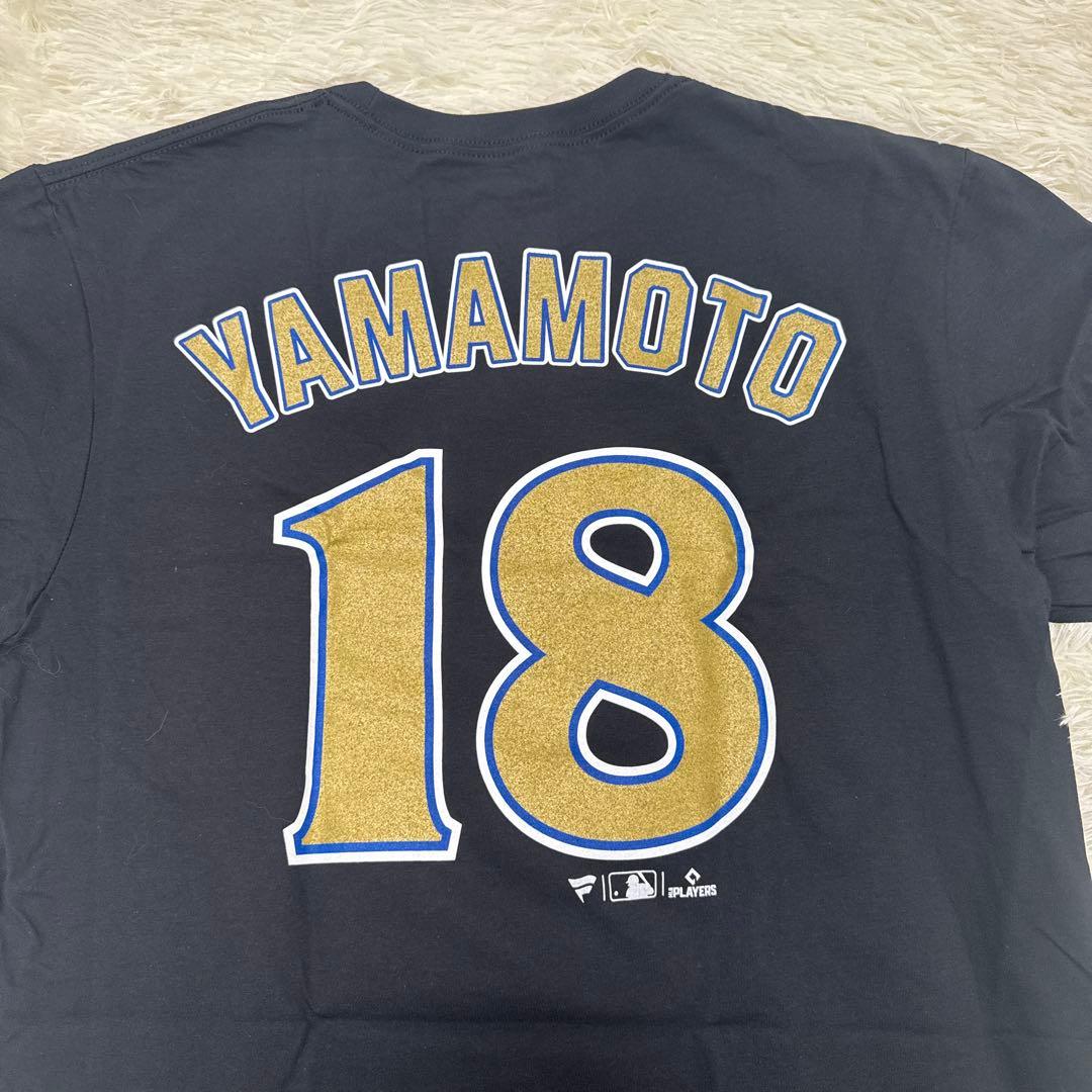 ドジャース　山本由伸選手　2024年ワールドシリーズ優勝記念背番号Tシャツ