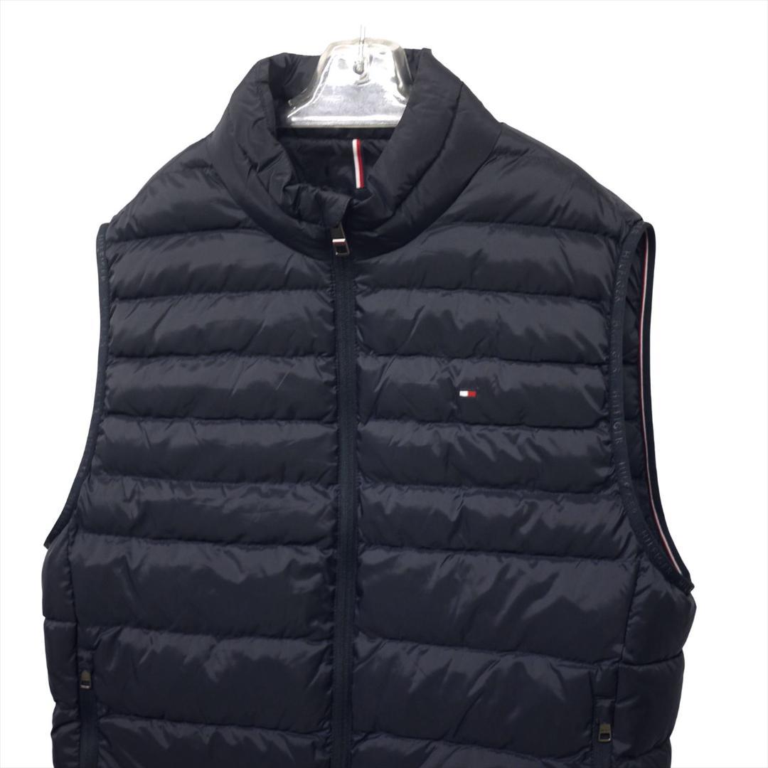 新品 トミーヒルフィガー THPROTECT 軽量 耐水 中綿ベスト XXL 紺