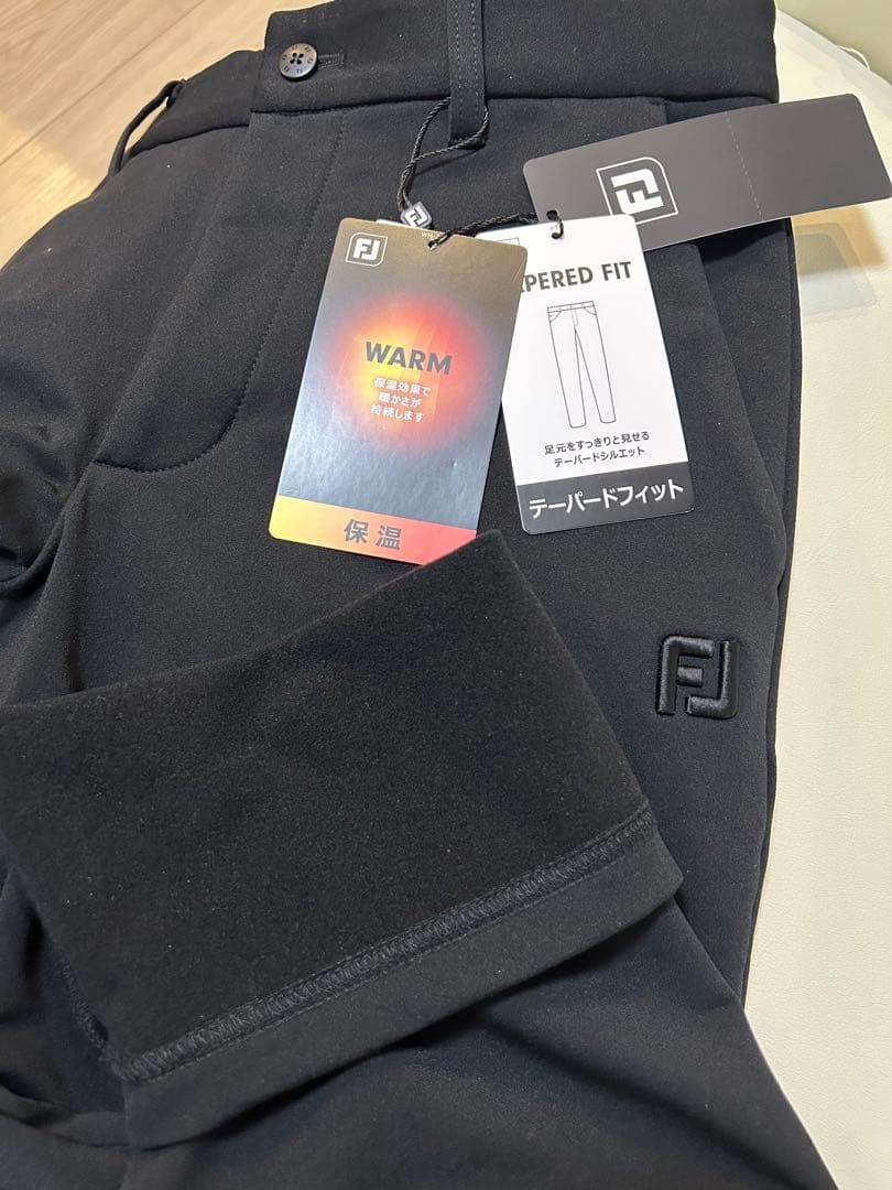 新品　フットジョイ　裏フリース　ストレッチパンツ　メンズ Sサイズ