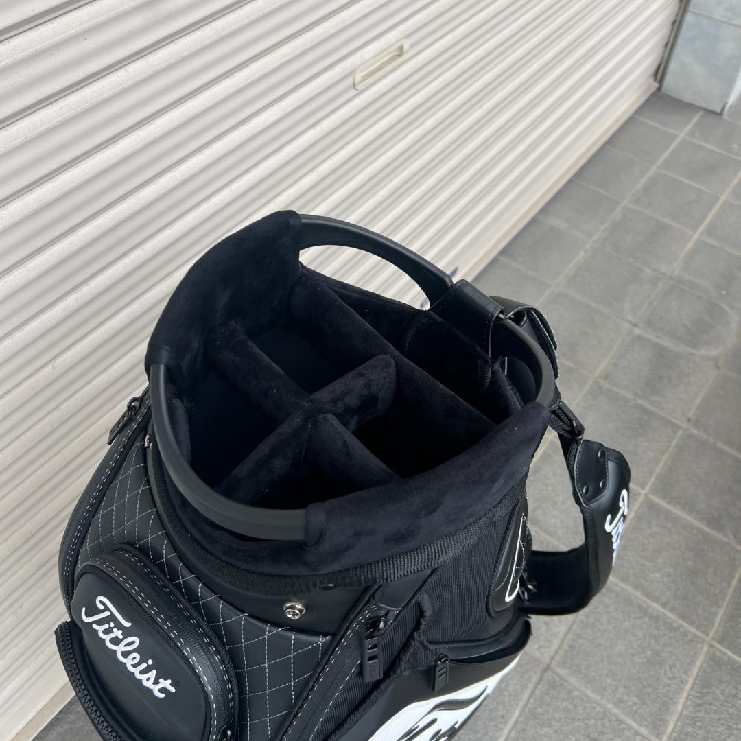 【ほぼ新品】タイトリスト 9.5型 3点式 ツアーキャディバッグ ブラック