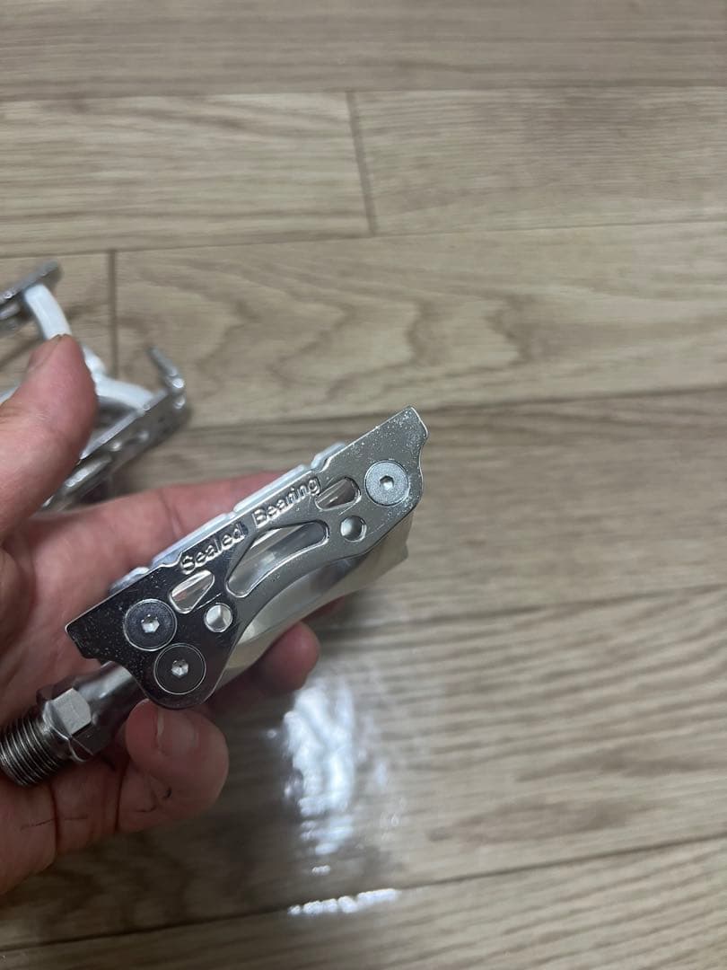 MKS 三ヶ島製作所 自転車 ペダル SUPREME シュプリーム シルバー
