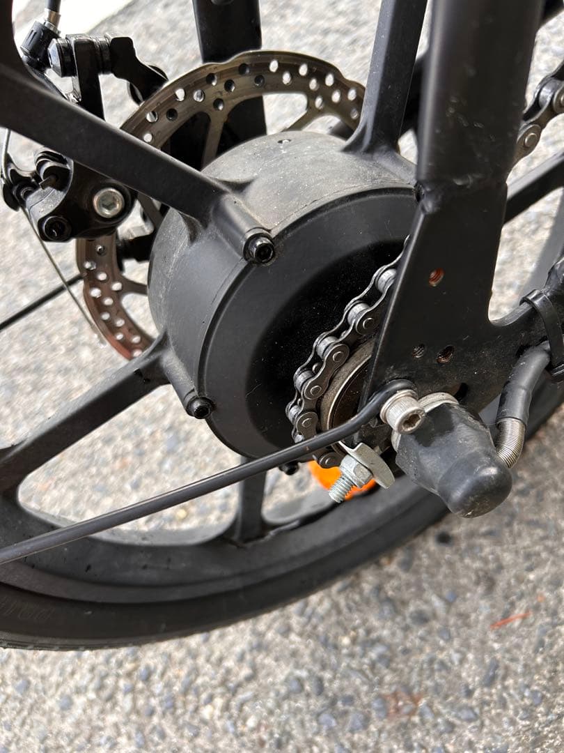 直接受け取り限定 折りたたみ式 モペット　電動アシフト　自転車