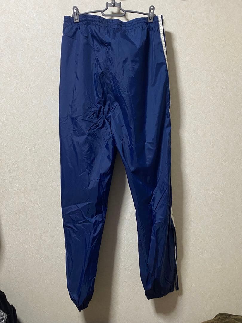 adidas 90s トラックパンツ　ナイロン　青