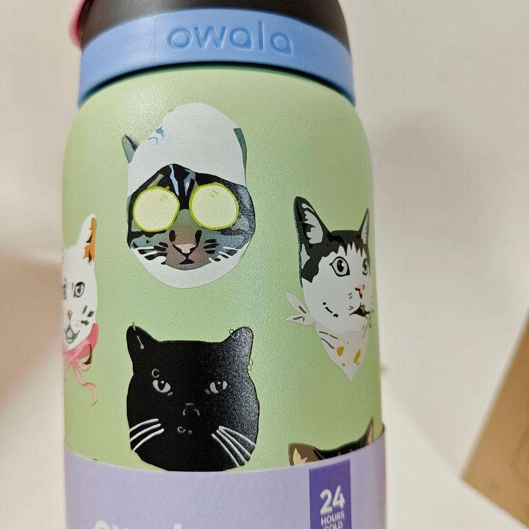 新品 Urban Outfitters限定 owala水筒 猫柄32ozネコ
