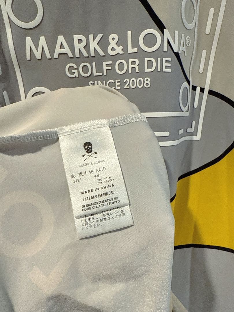 美品 ★ MARK&LONA 2024 モックネック シャツ マーク&ロナ