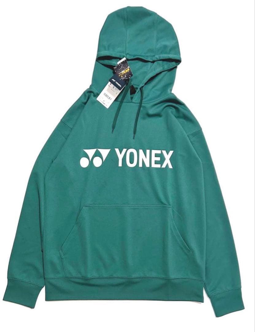 新品☆YONEX ヨネックス ユニパーカー（ビッグシルエット）グリーン　M