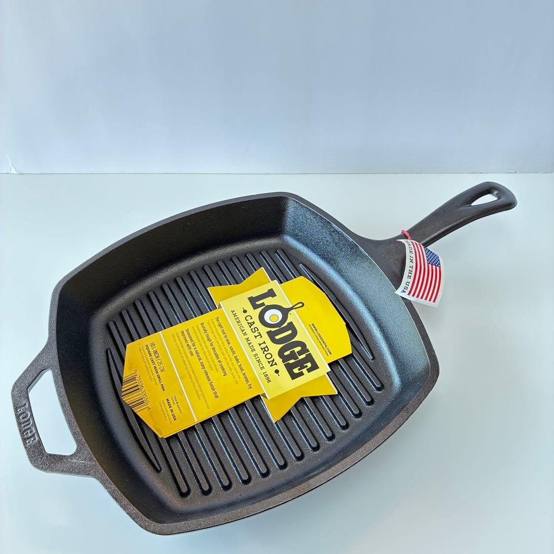 【新品】LODGE スクエア グリルパン10 1/2インチ26cm