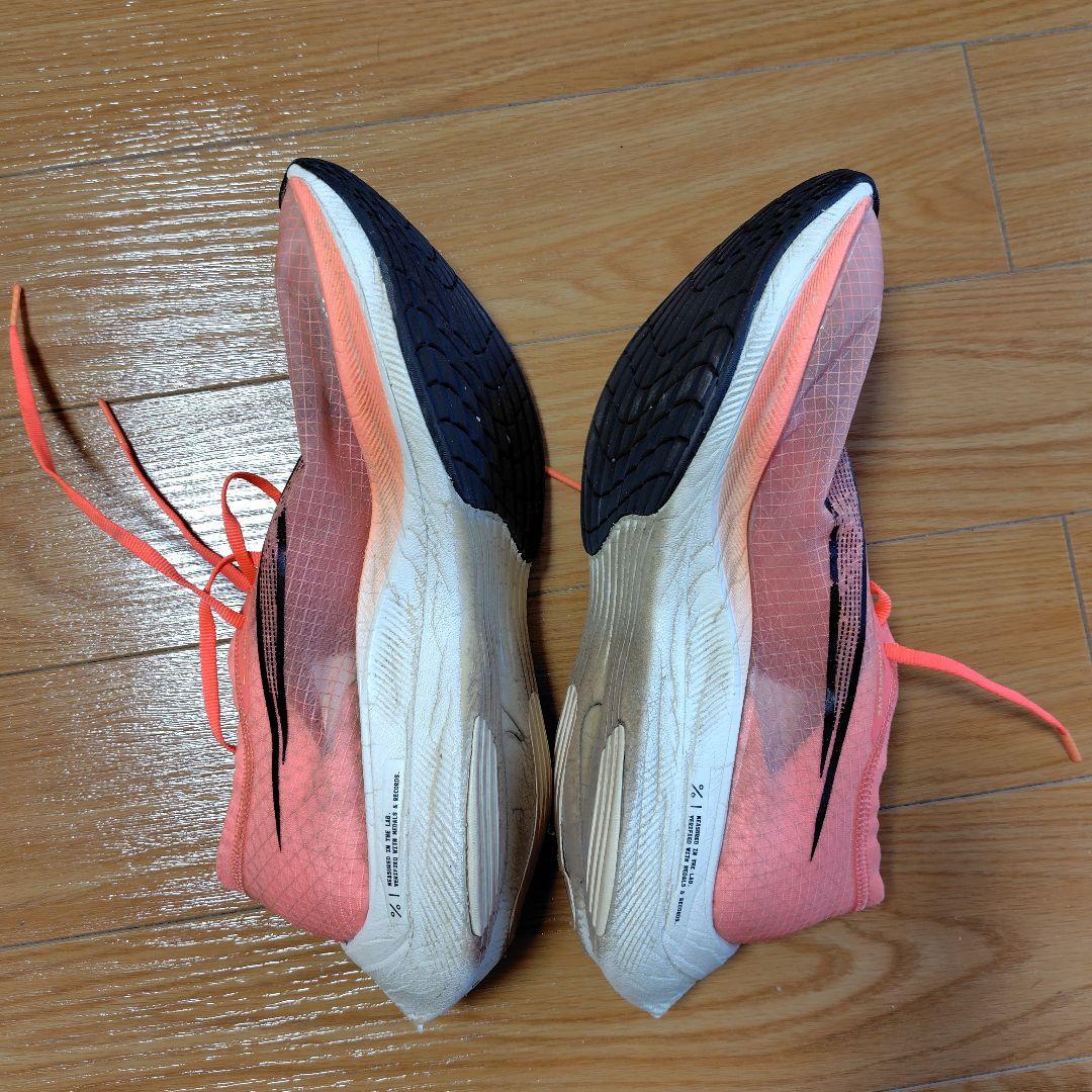 NIKE ZoomX Vaporfly Next% 25.5cmマンゴーオレンジ