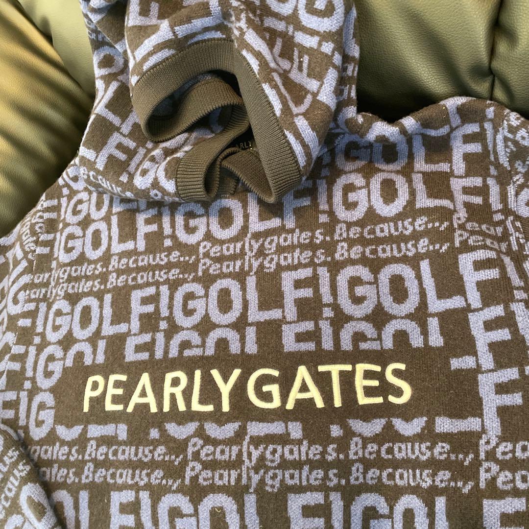PEARLY GATES カシミヤブレンド ジャガード ニットパーカー サイズ6