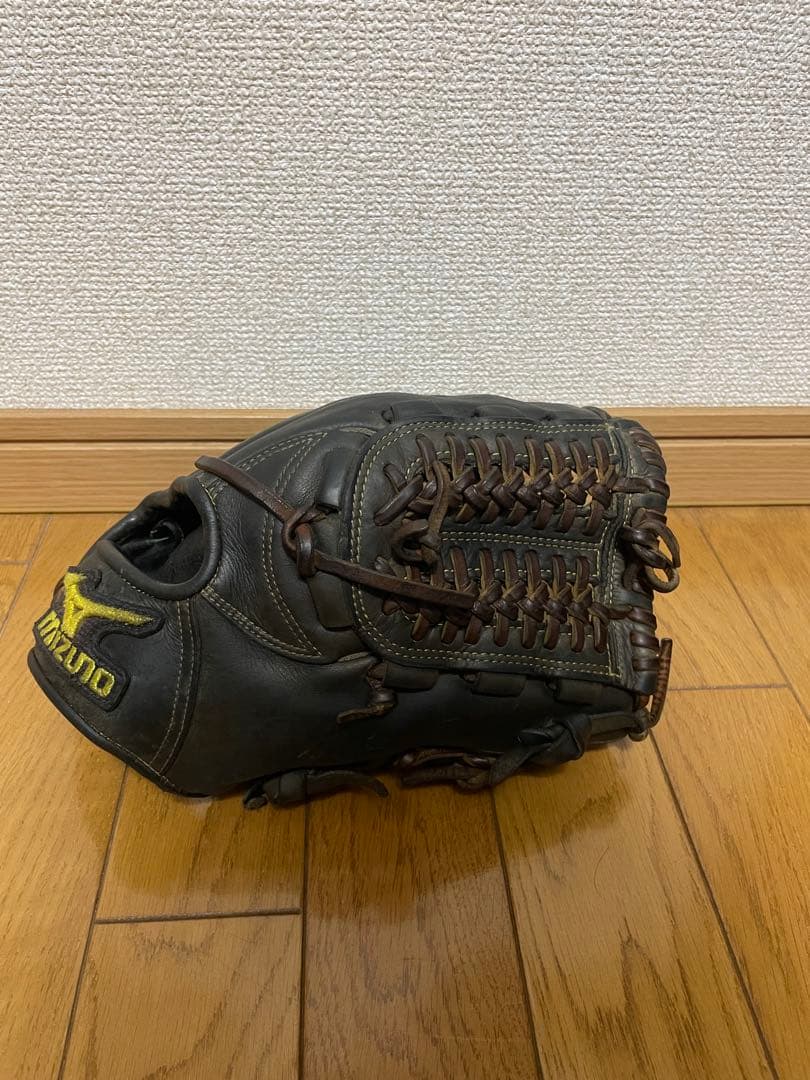 ミズノプロ 硬式 内野手 ブラック キップレザー