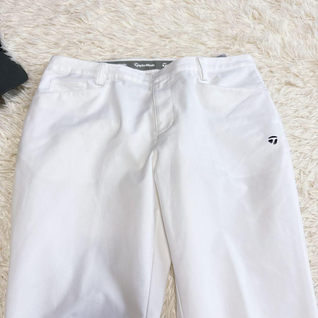 【テーラーメイド】美品 ストレッチパンツ ホワイト Lサイズ レディース