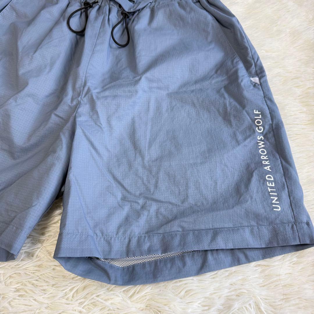 【ユナイテッドアローズゴルフ】美品 ハーフパンツ ネイビー Lサイズ レディース