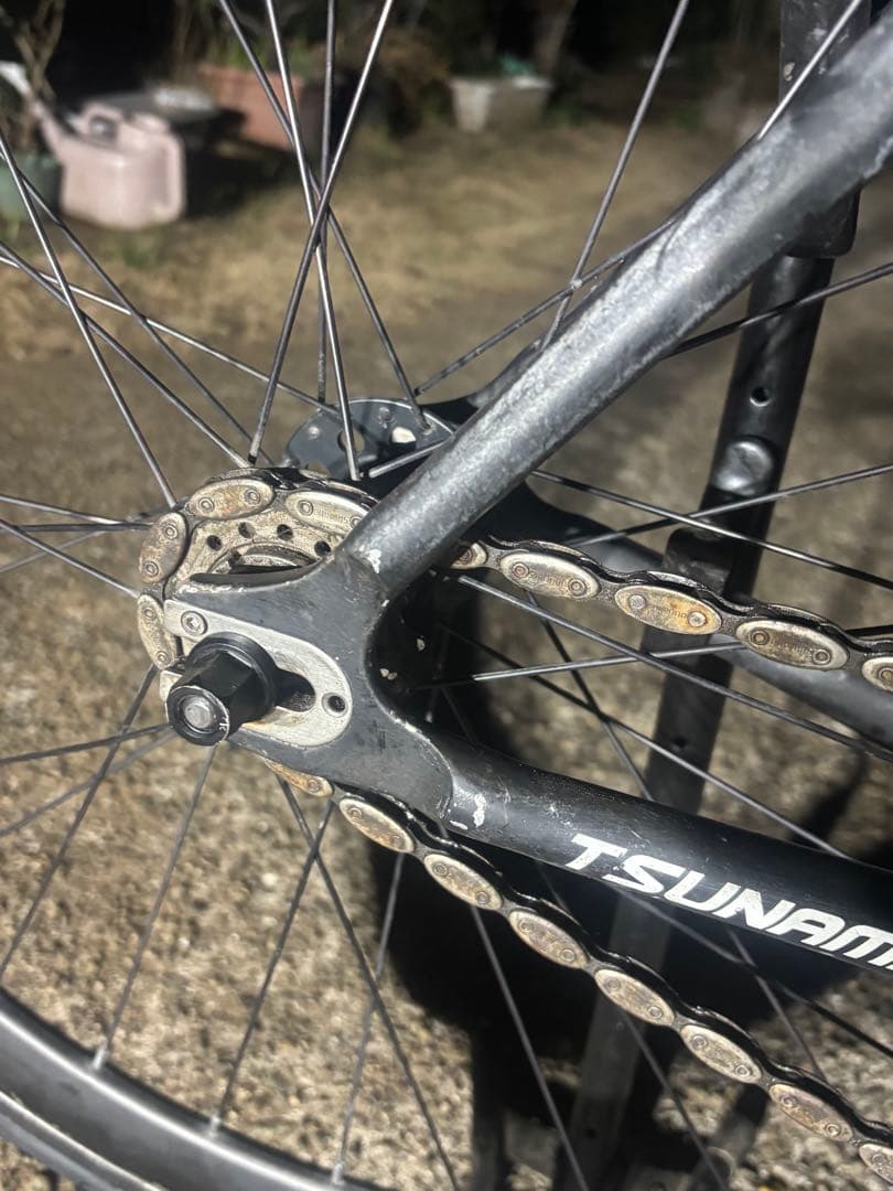TSUNAMI snm100 ピストバイク カーボンホイール Mサイズ