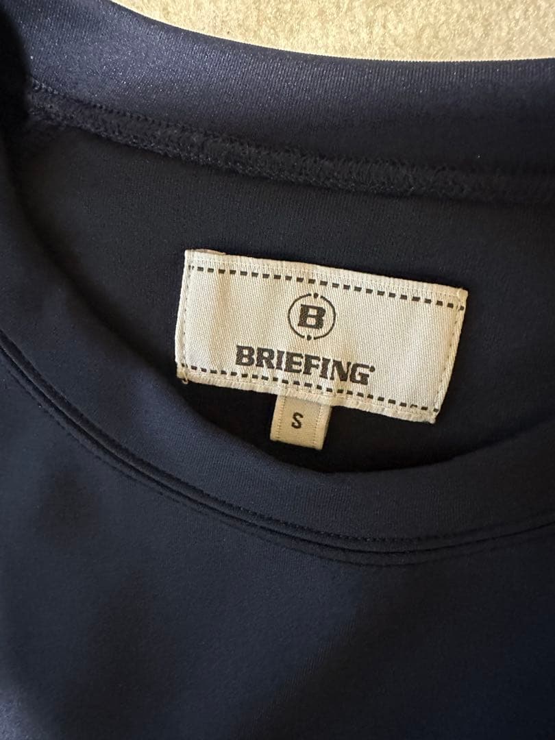 BRIEFING GOLF スウェット 長袖トレーナー S ネイビー