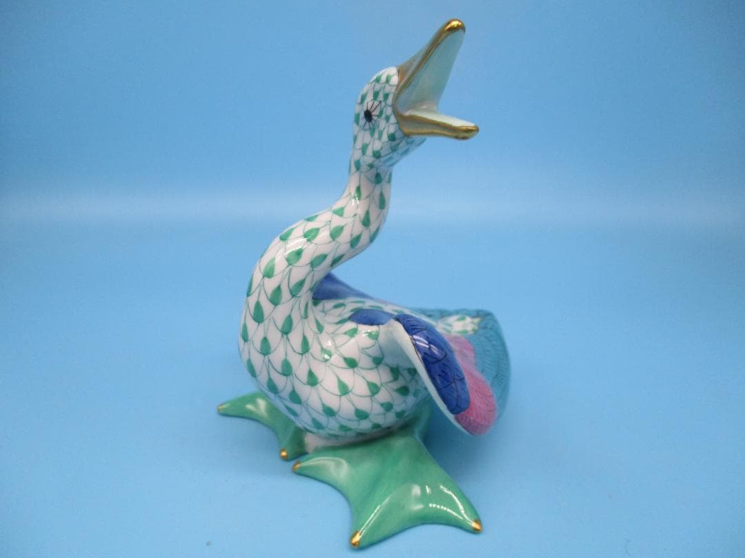 HEREND ヘレンド フィギュリン 鳥 置物 ハンガリー製 スワン