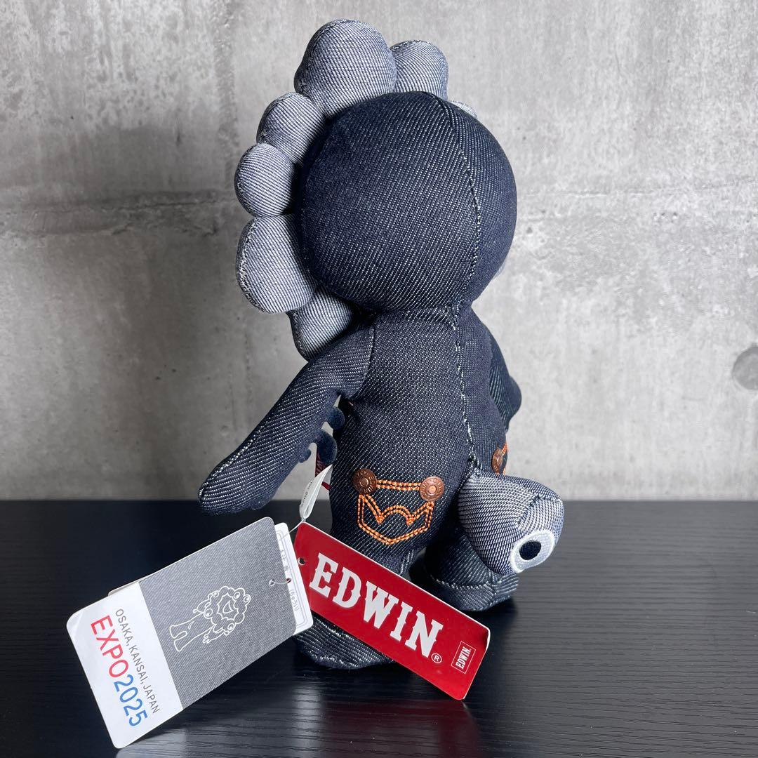 【新品】大阪万博 ミャクミャク EDWIN エドウィン ぬいぐるみ黒デニム【大】