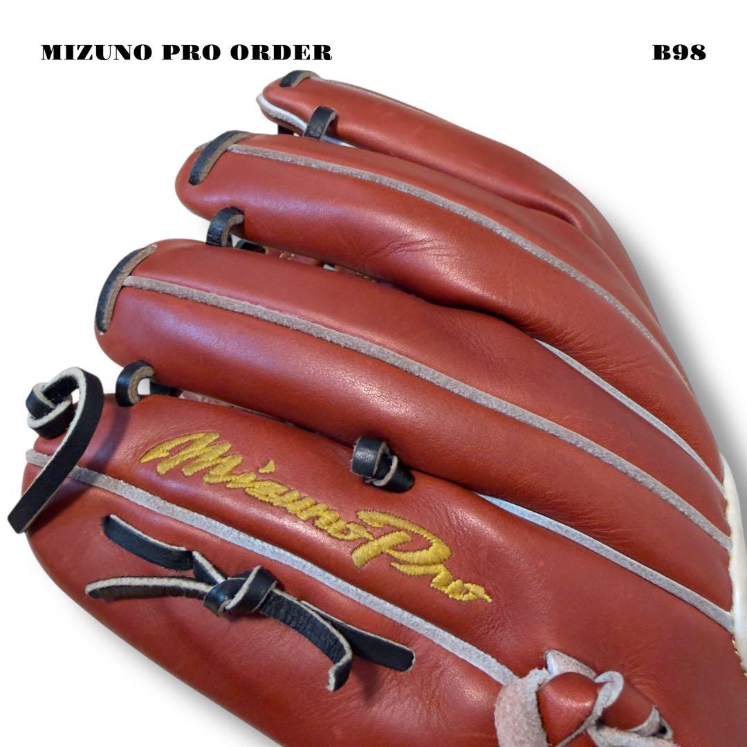 希少品！ MIZUNO PRO ORDER ミズノプロ オーダー グローブ 赤茶