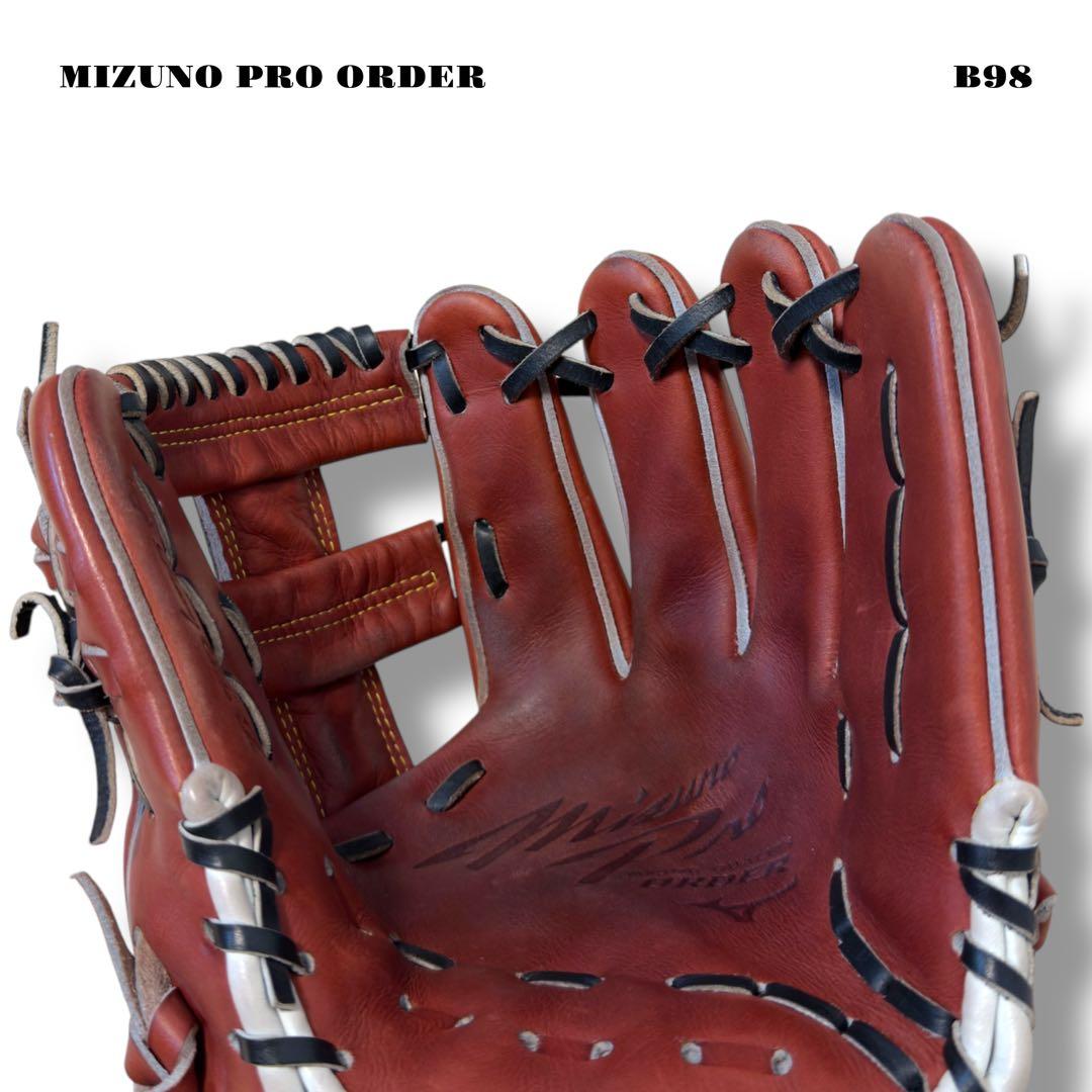 希少品！ MIZUNO PRO ORDER ミズノプロ オーダー グローブ 赤茶