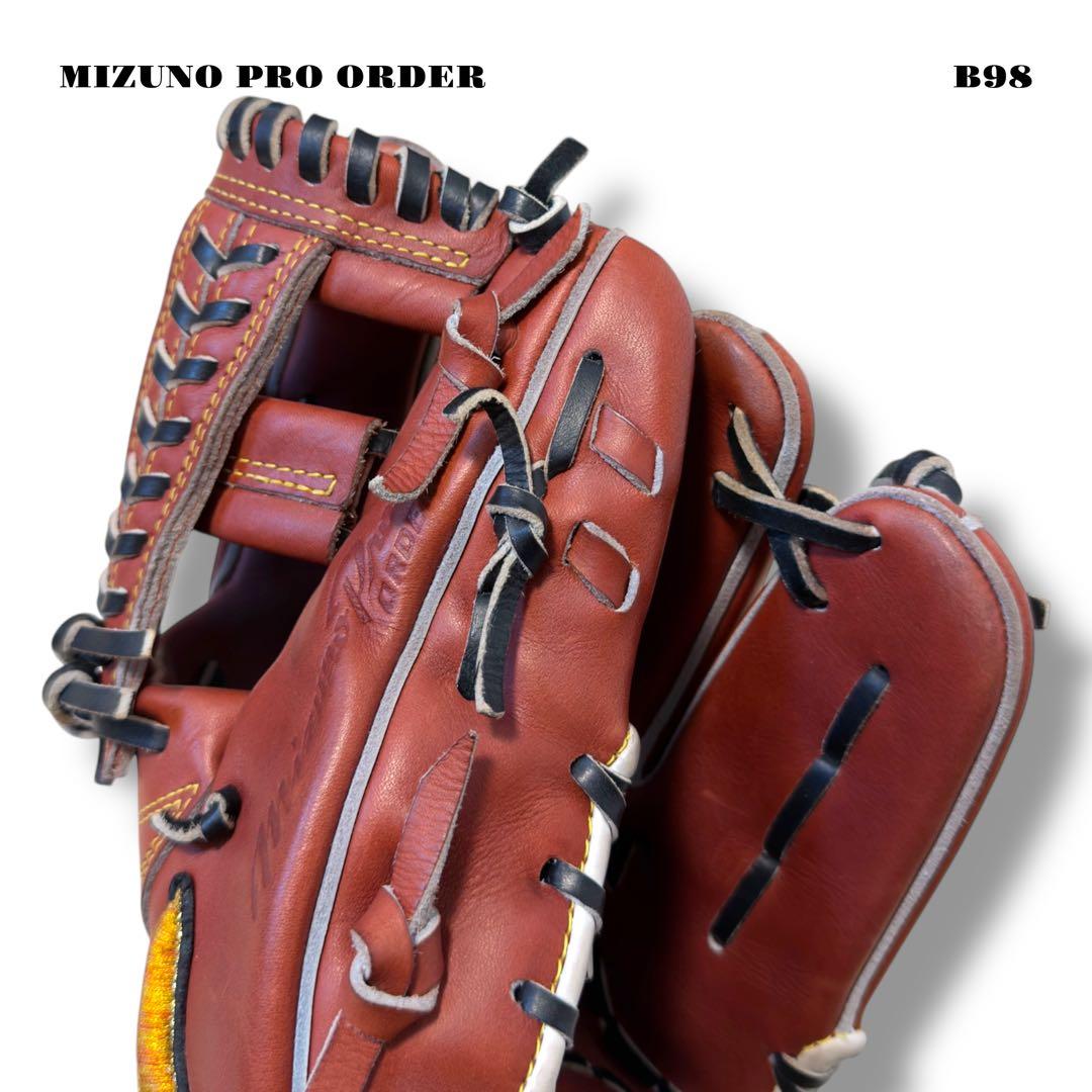 希少品！ MIZUNO PRO ORDER ミズノプロ オーダー グローブ 赤茶