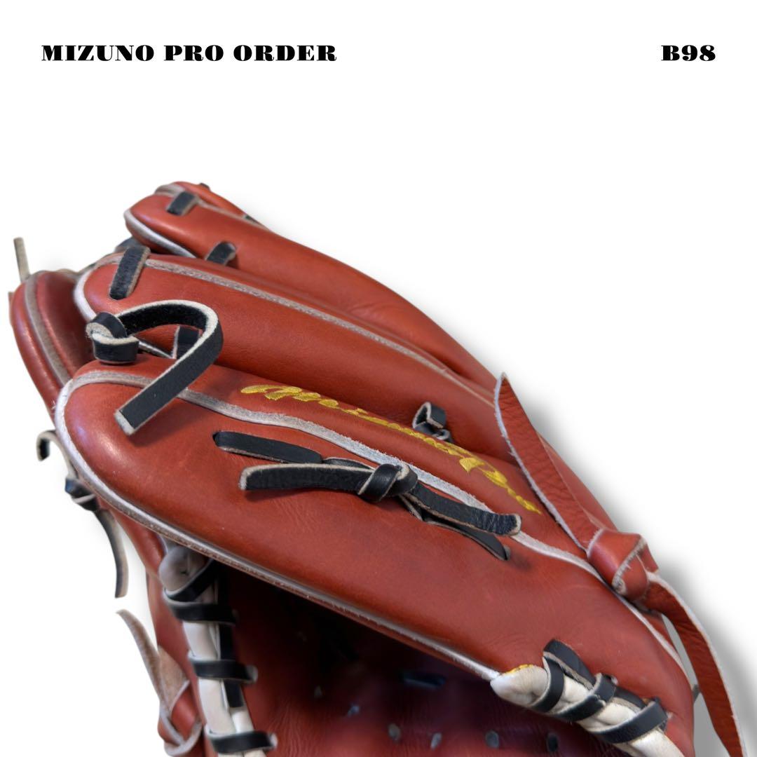 希少品！ MIZUNO PRO ORDER ミズノプロ オーダー グローブ 赤茶